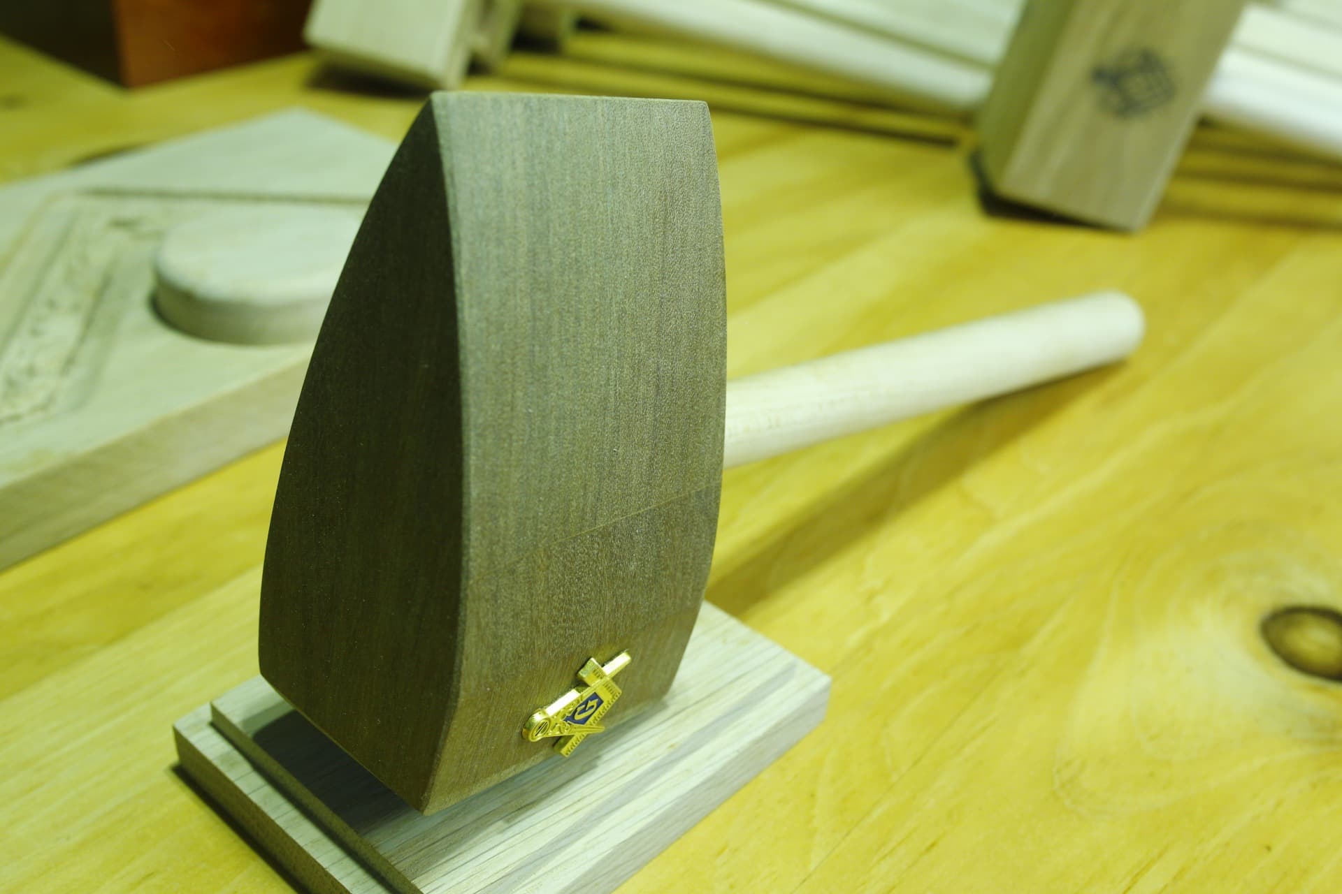 Brazilian Walnut Gavel — view 3