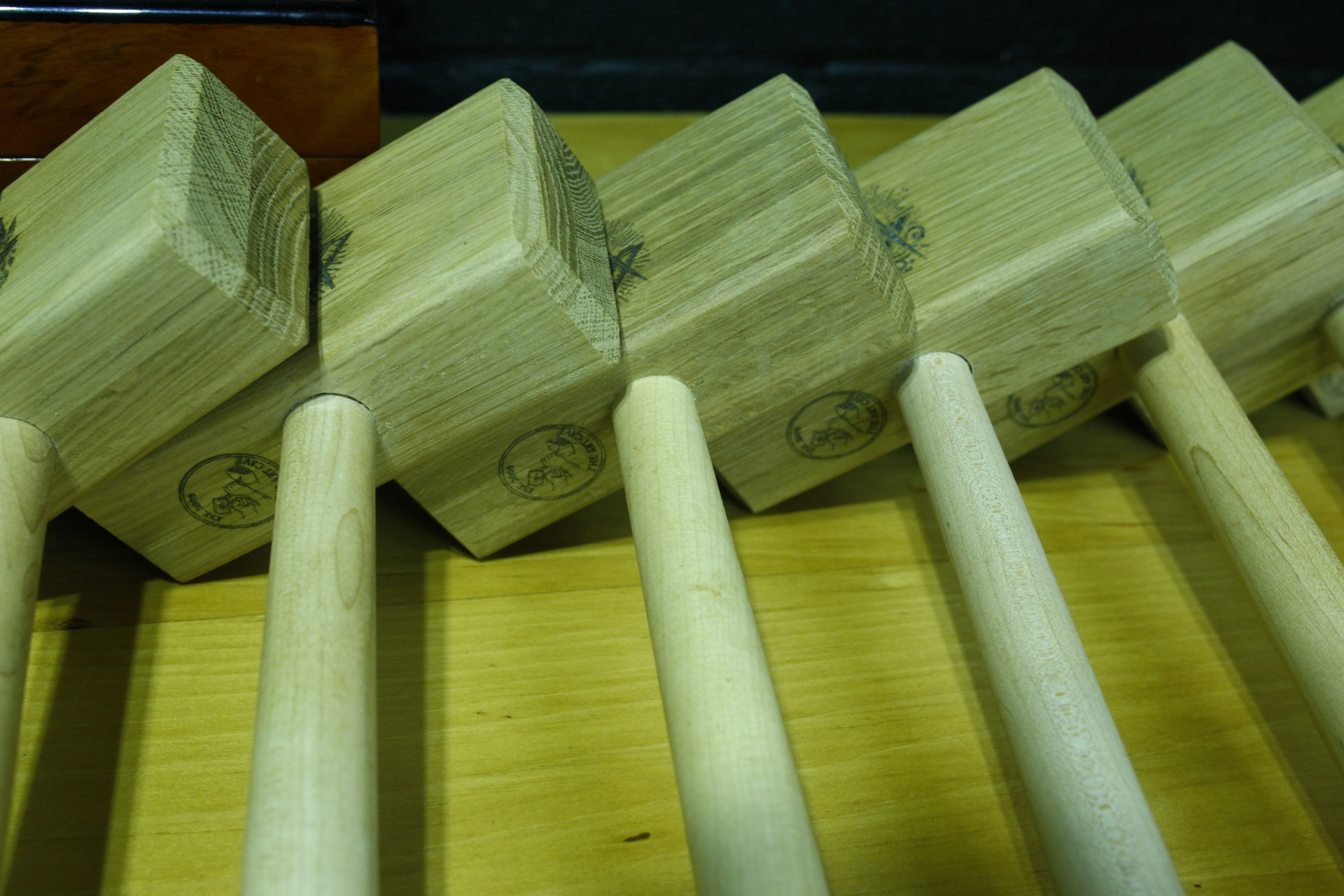Hrant K., the maker, shaping hardwood at the bench