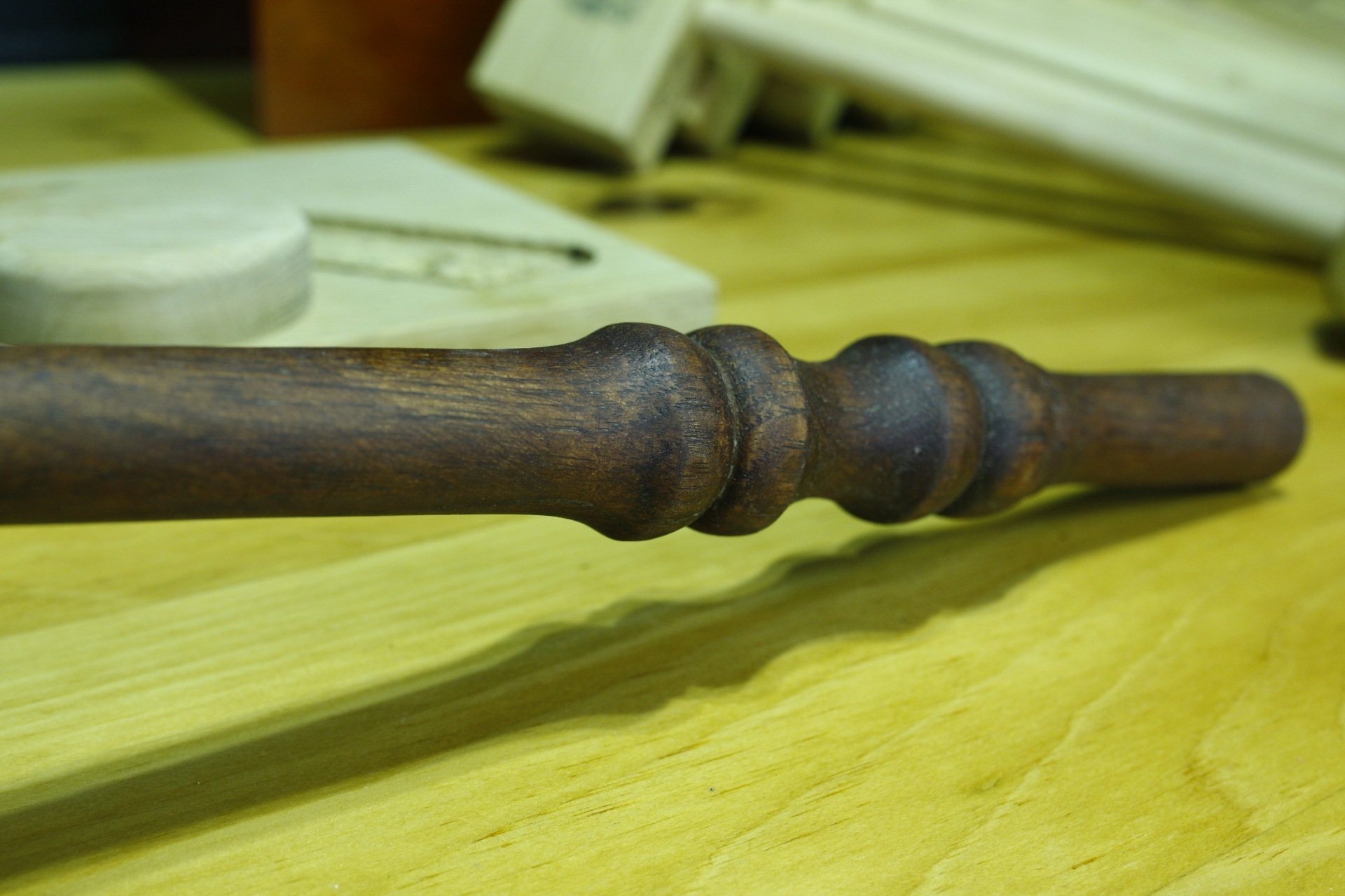 Red Oak Stained Gavel — view 4