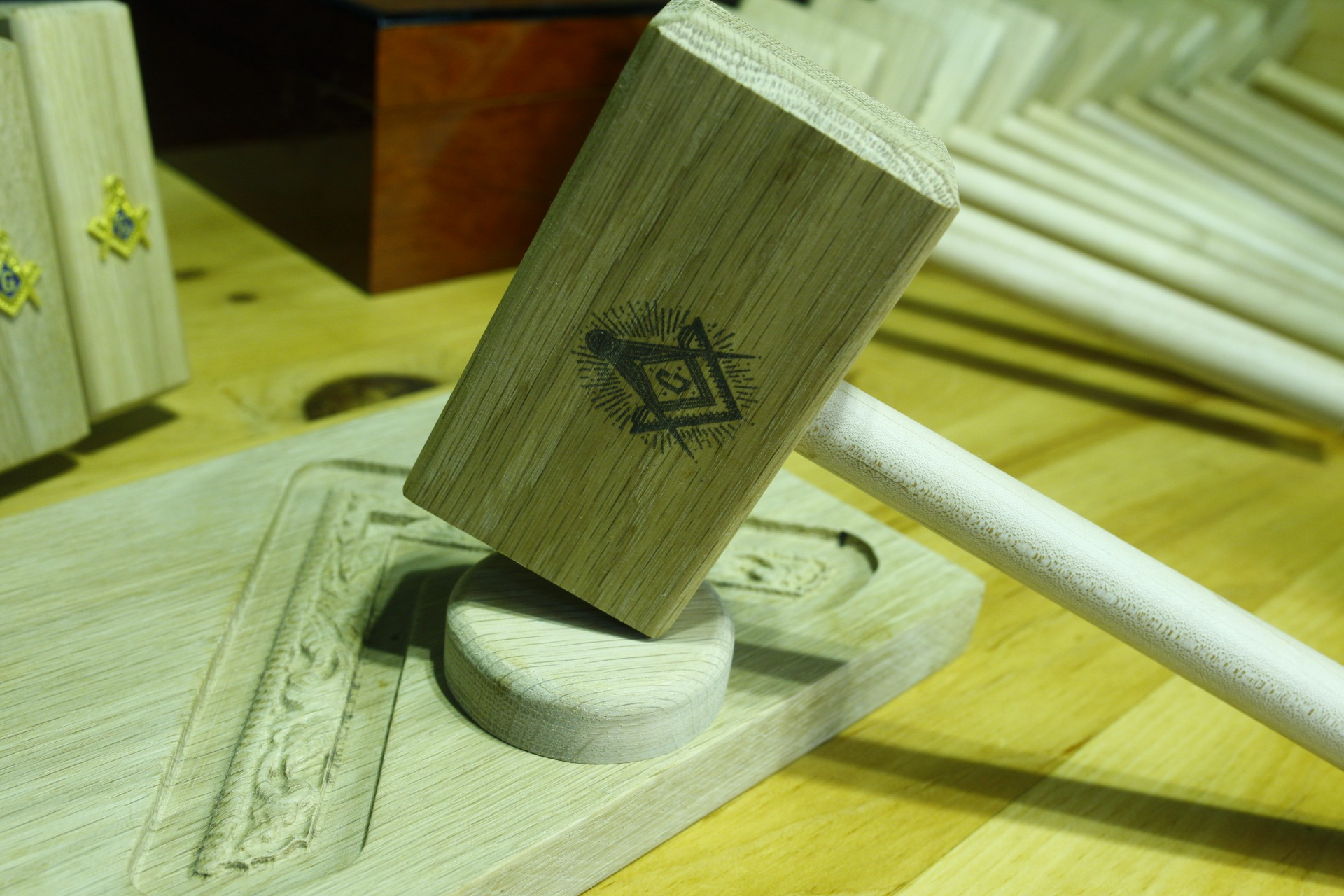 White Oak Gavel — view 5